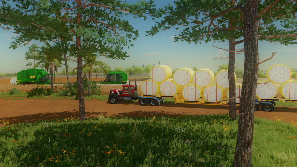 landwirtschafts farming simulator ls fs 22 2022 ls22 fs22 ls2022 fs2022 mods free download farm sim Bi-Train Baumwollballen Autoload Anhänger 1.0.0.0