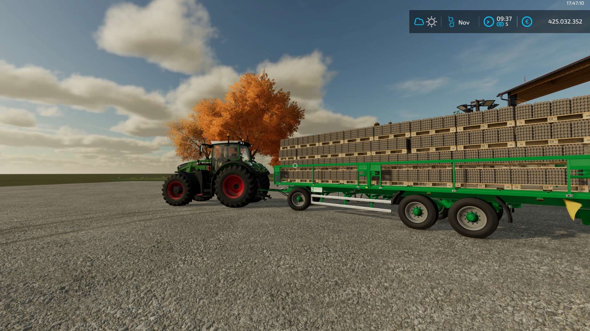 LS22,Anhänger,Ballentransport,,Kroeger Agroliner PWO 24 AutoLoad