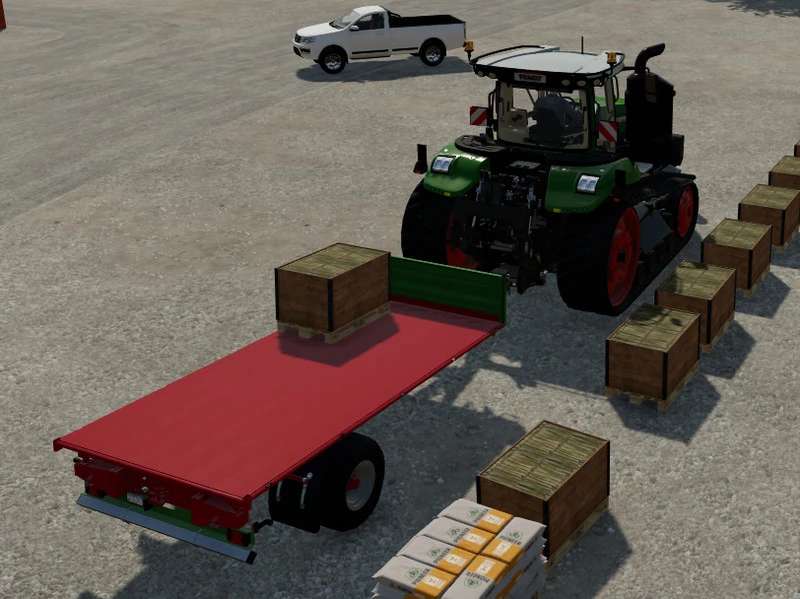 LS22,Anhänger,Ballentransport,,Strautmann SEK 802 Palette Autoload