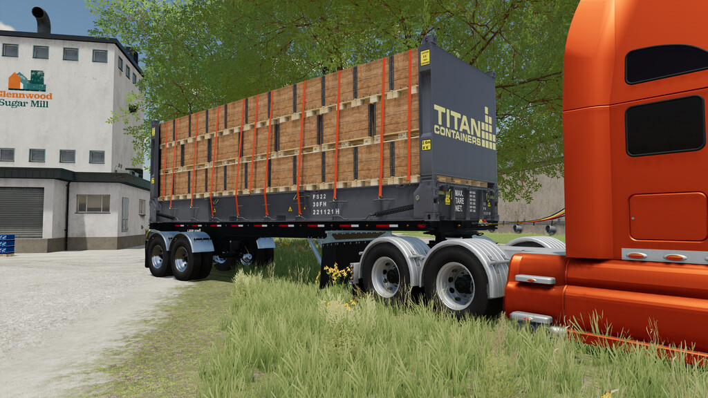 LS22,Anhänger,Container & Mulden,,Titan Flachbett-Container