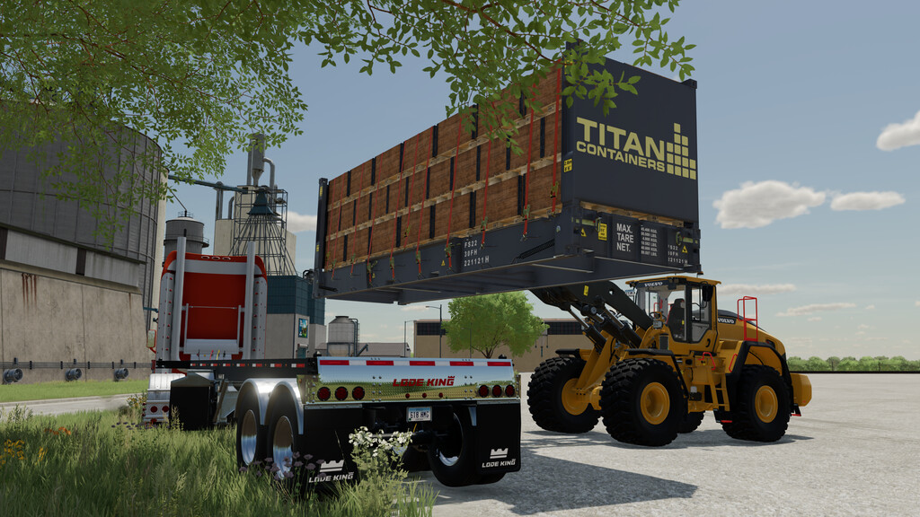 LS22,Anhänger,Container & Mulden,,Titan Flachbett-Container