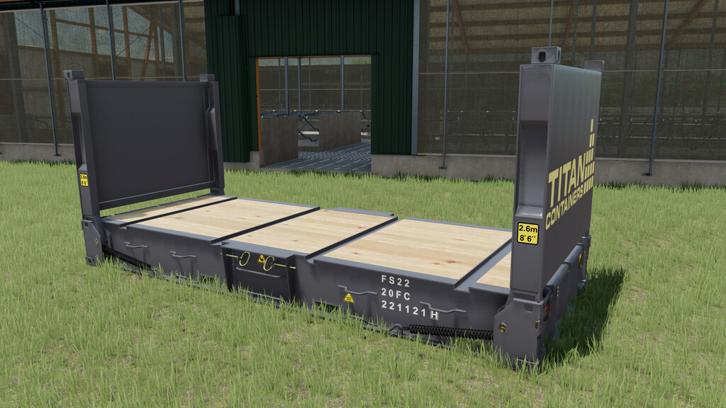 LS22,Anhänger,Container & Mulden,,Titan Flachbett-Container