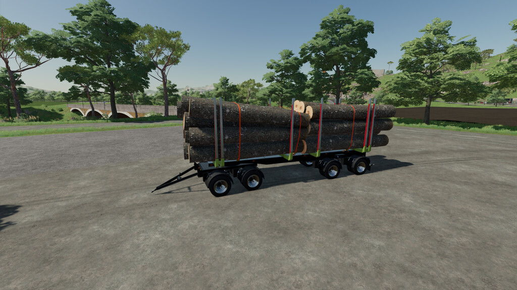 LS22,Anhänger,Forst,,Holzpaket