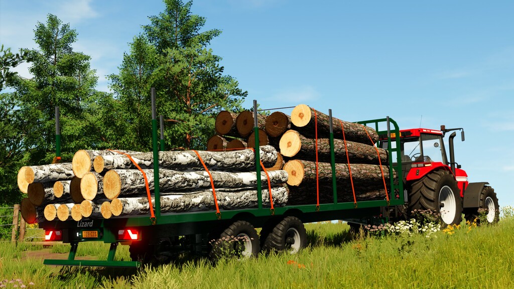 LS22,Anhänger,Forst,,Lizard 28FT Timber Trailer