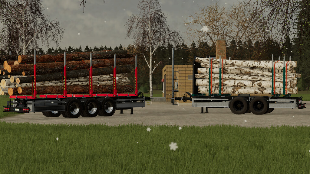 LS22,Anhänger,Forst,,Lizard Kurzholz Trailer Pack