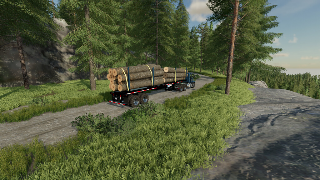 LS22,Anhänger,Forst,,Lizard LT699 Sattelschlepper Log Trailer