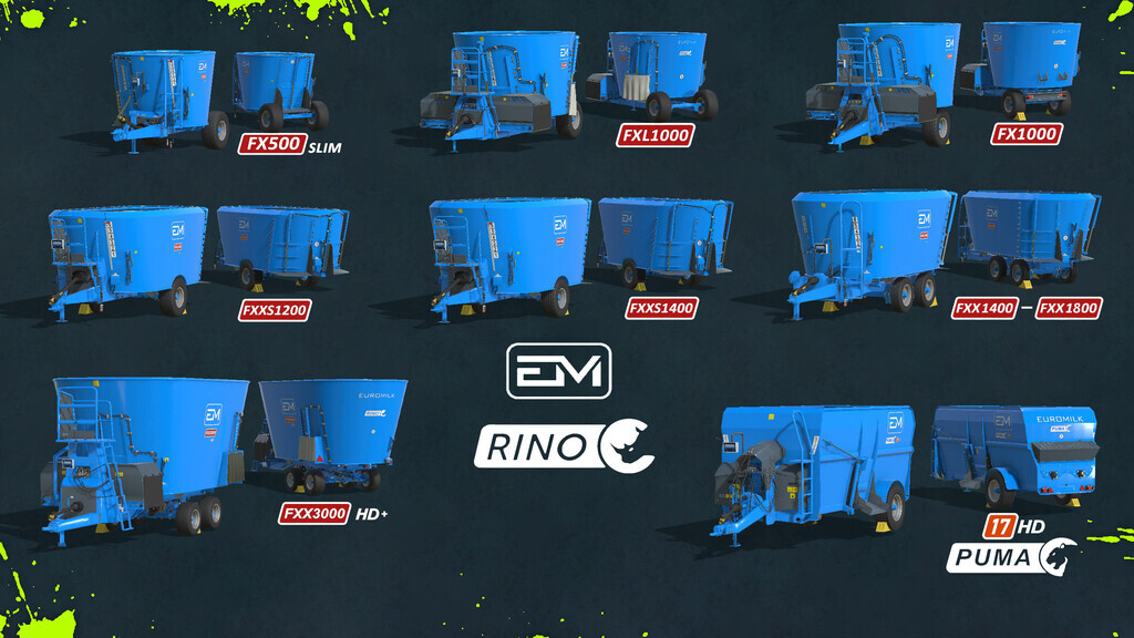 landwirtschafts farming simulator ls fs 22 2022 ls22 fs22 ls2022 fs2022 mods free download farm sim EuroMilk Forage Wagons Pack 2.0.0.0