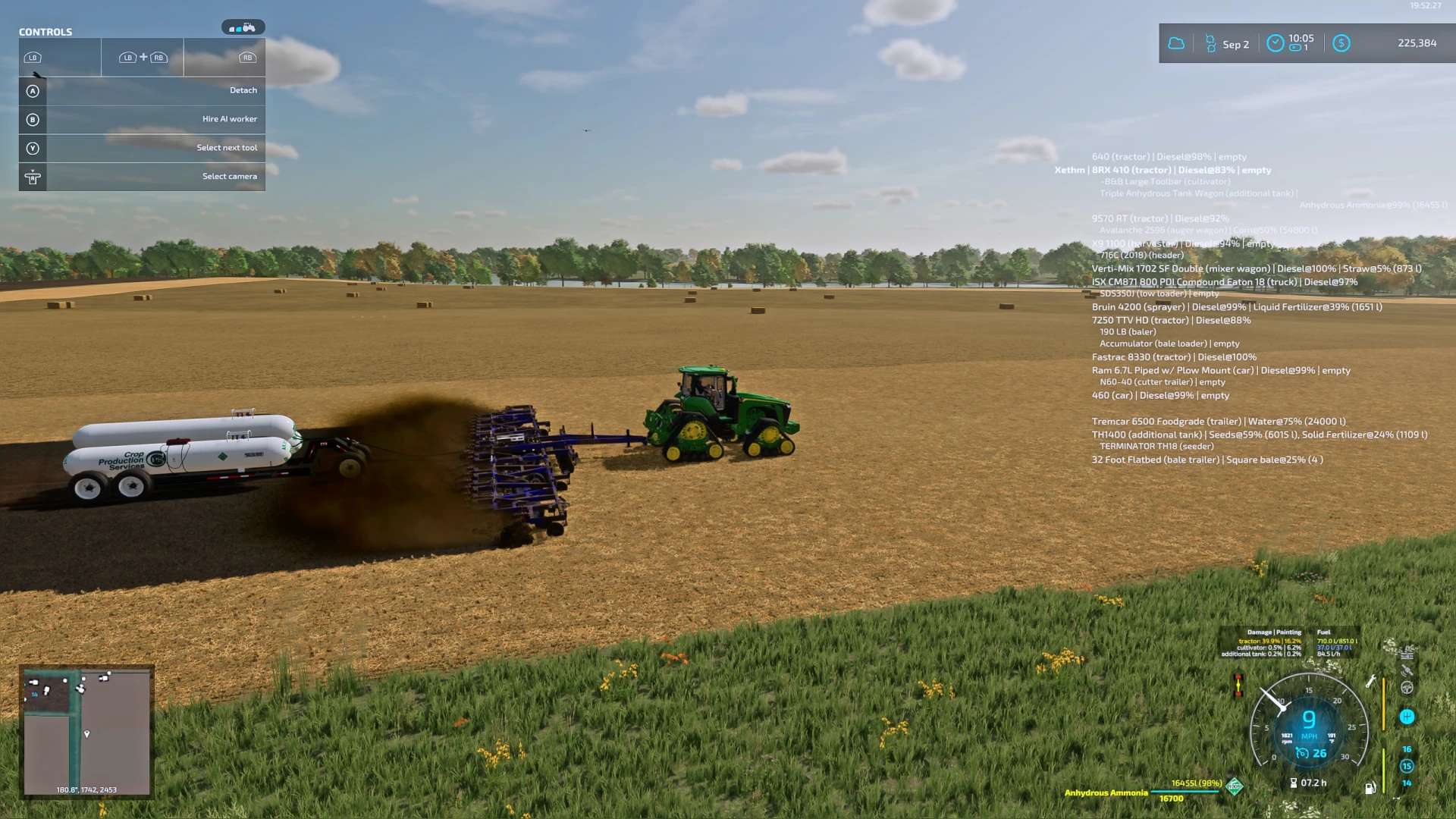 Ls22 Anhänger Dünger And Spritzen Ammoniak Tankpaket 1000 Für Landwirtschafts Simulator 22 8728