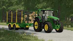 landwirtschafts farming simulator ls fs 22 2022 ls22 fs22 ls2022 fs2022 mods free download farm sim Lizard LT679 Kurzer Holz-Trailer 1.0.0.0