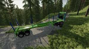 landwirtschafts farming simulator ls fs 22 2022 ls22 fs22 ls2022 fs2022 mods free download farm sim Lizard LT699 Sattelschlepper Log Trailer 1.0.0.0