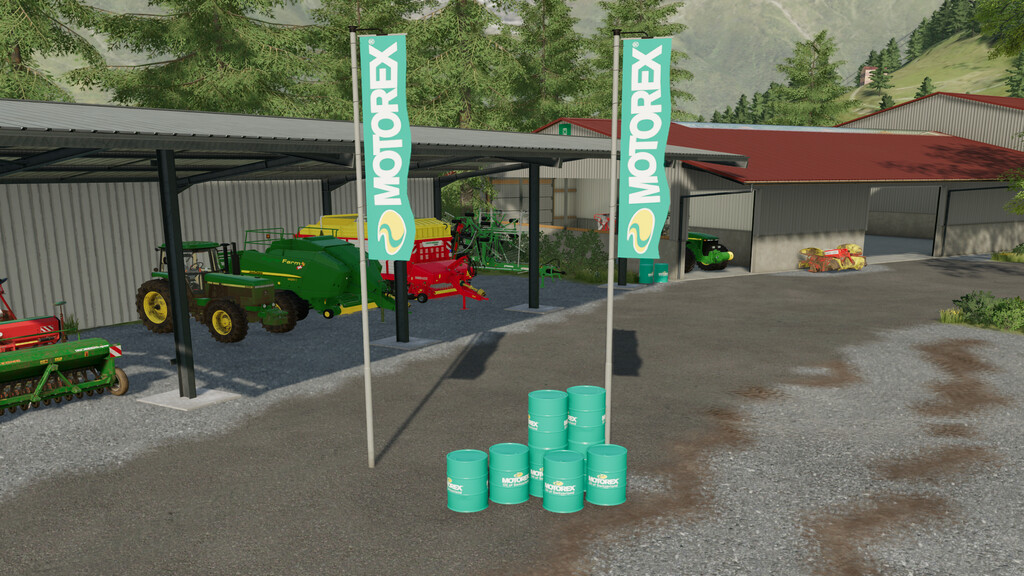landwirtschafts farming simulator ls fs 22 2022 ls22 fs22 ls2022 fs2022 mods free download farm sim Motorex Ölfass/Flagge 1.0.0.0