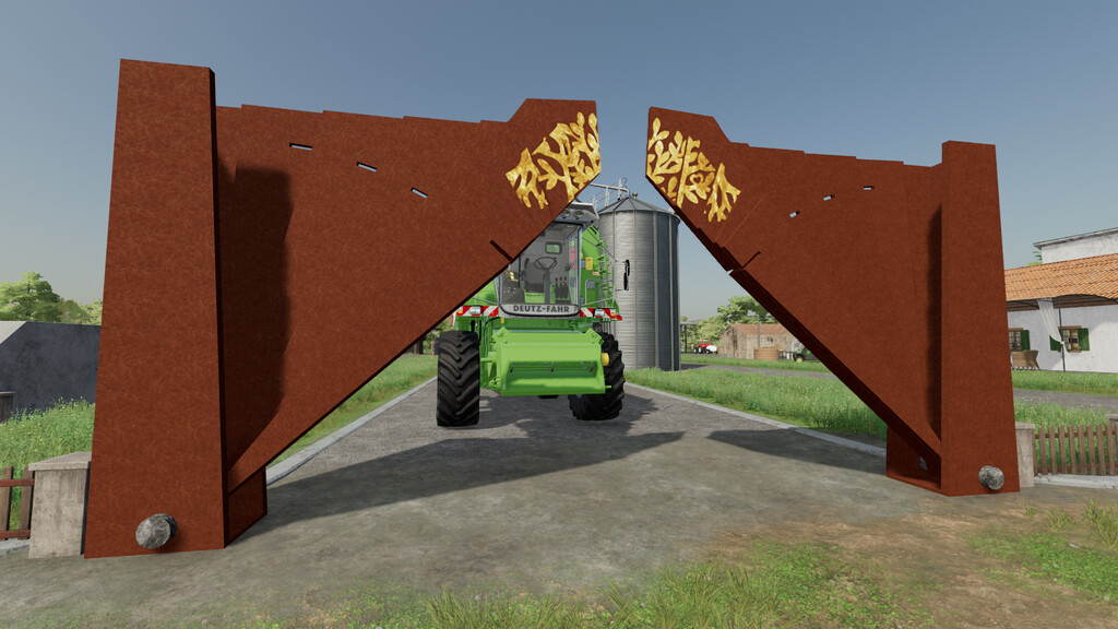 LS22,Maps & Gebäude,Dekoration,Zäune,Faltbares Fächertor
