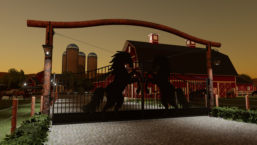 LS22,Maps & Gebäude,Dekoration,Zäune,Ranch Gates Und Zäune Packs