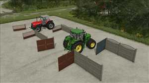 landwirtschafts farming simulator ls fs 22 2022 ls22 fs22 ls2022 fs2022 mods free download farm sim Betonzaun Mit Toren 1.1.0.0