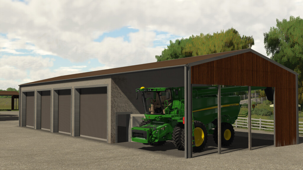 landwirtschafts farming simulator ls fs 22 2022 ls22 fs22 ls2022 fs2022 mods free download farm sim Garage Mit Schuppen 1.0.0.0