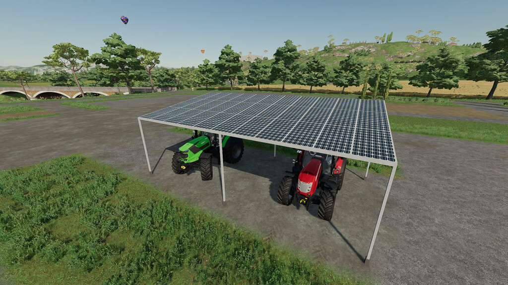 landwirtschafts farming simulator ls fs 22 2022 ls22 fs22 ls2022 fs2022 mods free download farm sim Metallunterstand Mit Sonnenkollektoren 1.1.0.0