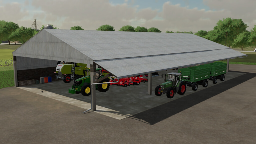 landwirtschafts farming simulator ls fs 22 2022 ls22 fs22 ls2022 fs2022 mods free download farm sim Mittlerer Schuppen aus Backsteinblöcken 1.0.0.0
