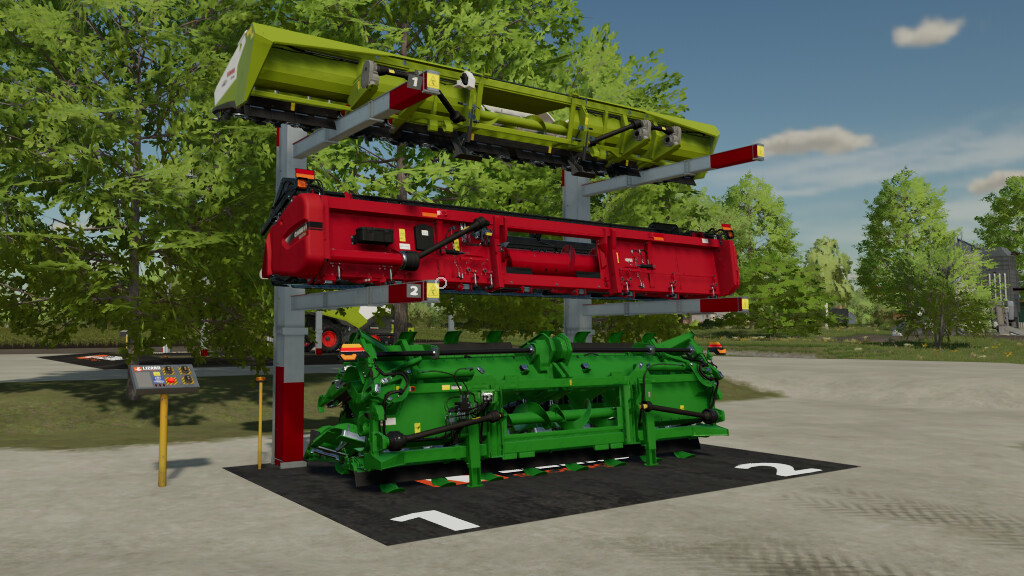 landwirtschafts farming simulator ls fs 22 2022 ls22 fs22 ls2022 fs2022 mods free download farm sim Lizard Hydra-Glide XL Header-Aufbewahrungssystem 1.0.0.1