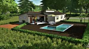 landwirtschafts farming simulator ls fs 22 2022 ls22 fs22 ls2022 fs2022 mods free download farm sim Haus Mit Pool 1.0.0.0