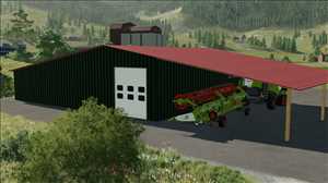landwirtschafts farming simulator ls fs 22 2022 ls22 fs22 ls2022 fs2022 mods free download farm sim Maschinenhalle Mit Schleppdach 1.0.0.0