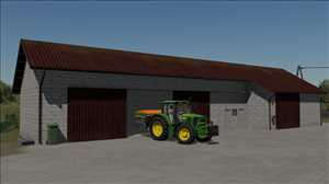 landwirtschafts farming simulator ls fs 22 2022 ls22 fs22 ls2022 fs2022 mods free download farm sim Maschinenhalle mit Schiebetoren 1.0.0.1