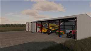 landwirtschafts farming simulator ls fs 22 2022 ls22 fs22 ls2022 fs2022 mods free download farm sim Schuppen Mit Garage 1.0.0.0