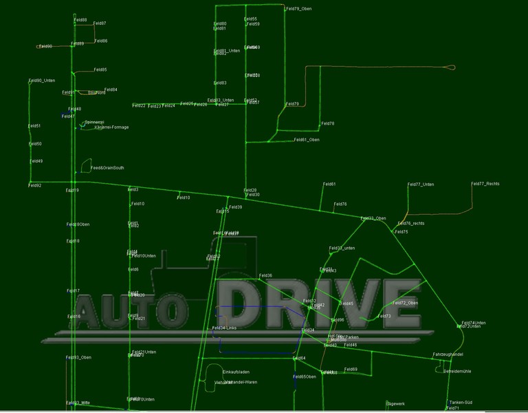 LS22,Maps & Gebäude,Maps,4fach Maps,Papenburger Karte mit AutoDrive