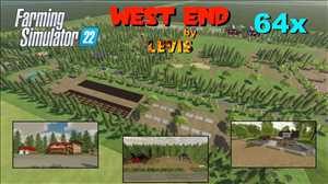 landwirtschafts farming simulator ls fs 22 2022 ls22 fs22 ls2022 fs2022 mods free download farm sim West End 64x Karte 1.0.0.7
