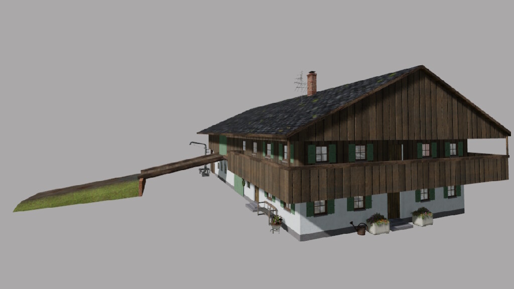 LS22,Maps & Gebäude,Prefab,,Loderer Bauernhaus Prefab Prefab