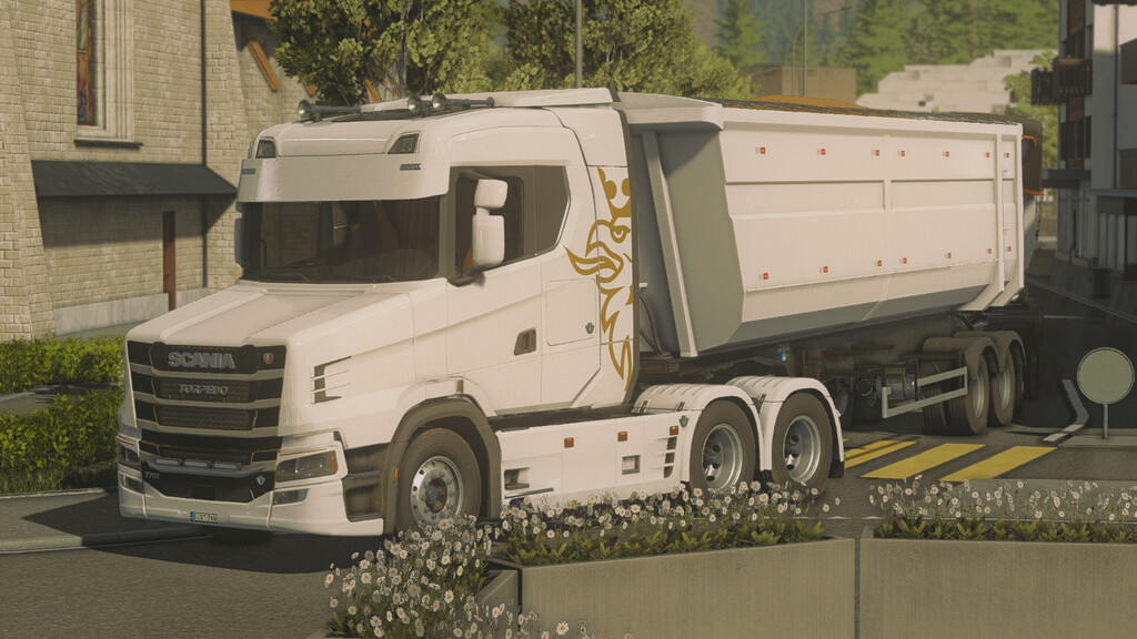 LS22,Maps & Gebäude,Prefab,,Scania V8 Soundpaket Prefab