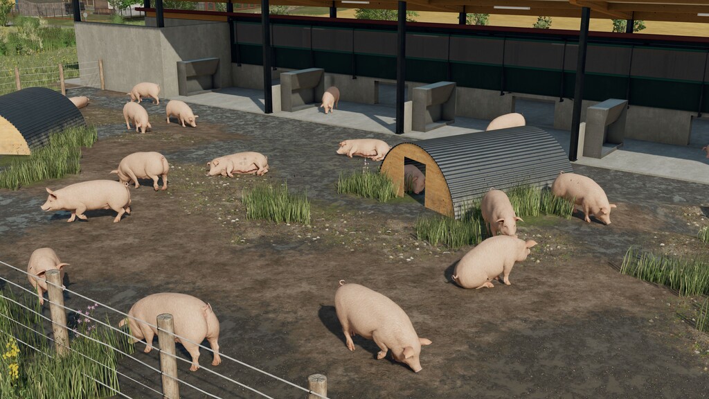 landwirtschafts farming simulator ls fs 22 2022 ls22 fs22 ls2022 fs2022 mods free download farm sim Schweinehütte Prefab 1.0.0.0
