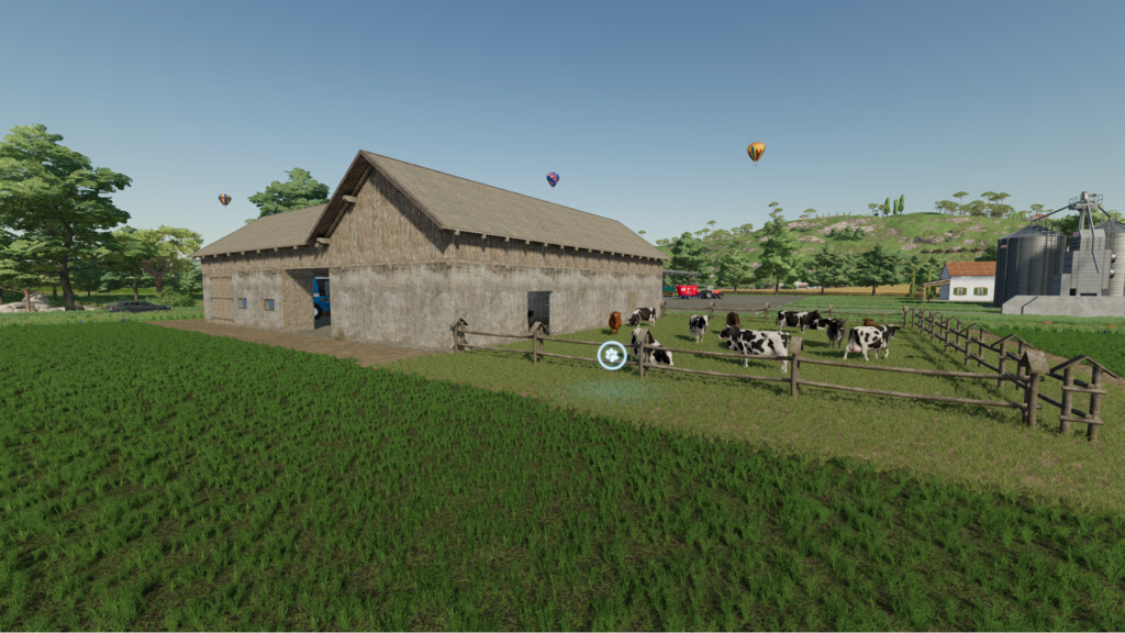 landwirtschafts farming simulator ls fs 22 2022 ls22 fs22 ls2022 fs2022 mods free download farm sim Kuhstall Mit Garage 1.0.0.0