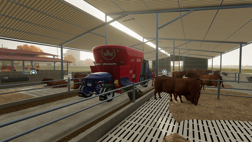 LS22,Maps & Gebäude,Tiere,Kühe,Rinderställen Für Fleischrinder