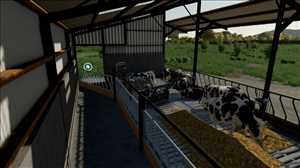 landwirtschafts farming simulator ls fs 22 2022 ls22 fs22 ls2022 fs2022 mods free download farm sim Fünf-Bay-Kuhstall 1.0.0.0