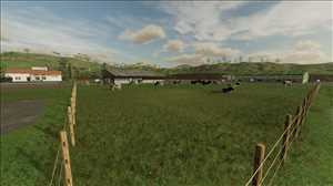 landwirtschafts farming simulator ls fs 22 2022 ls22 fs22 ls2022 fs2022 mods free download farm sim Kuhstall Mit Weide 1.1.0.0