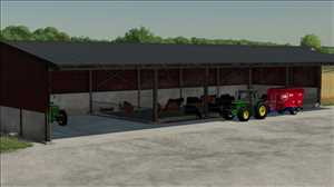 landwirtschafts farming simulator ls fs 22 2022 ls22 fs22 ls2022 fs2022 mods free download farm sim Unterstand Mit Kuhstall 1.0.0.0