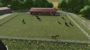landwirtschafts farming simulator ls fs 22 2022 ls22 fs22 ls2022 fs2022 mods free download farm sim Pferdestall mit Paddocks 1.0.0.0