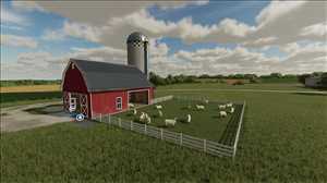landwirtschafts farming simulator ls fs 22 2022 ls22 fs22 ls2022 fs2022 mods free download farm sim Amerikanischer Schafstall 1.0.0.0
