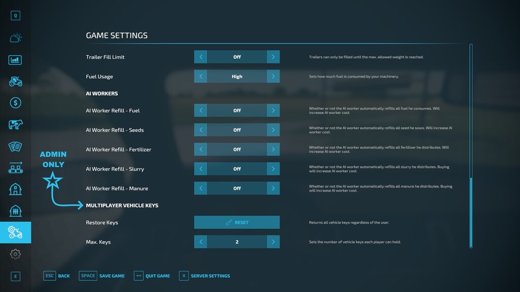 LS22,Sonstiges,Scripte,,Multiplayer-Fahrzeugschlüssel