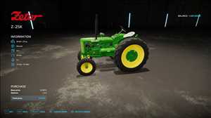 landwirtschafts farming simulator ls fs 22 2022 ls22 fs22 ls2022 fs2022 mods free download farm sim ZETOR 25K John Deere Traktorfarben 1.0