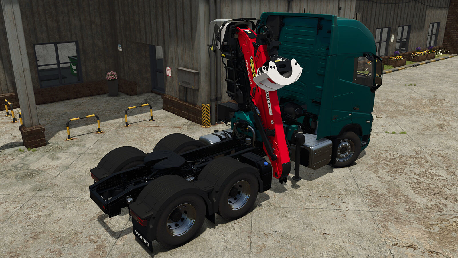 LS25,Fahrzeuge,LKWs,Volvo,FH16 6×4 + PALFINGER EPSILON M12Z