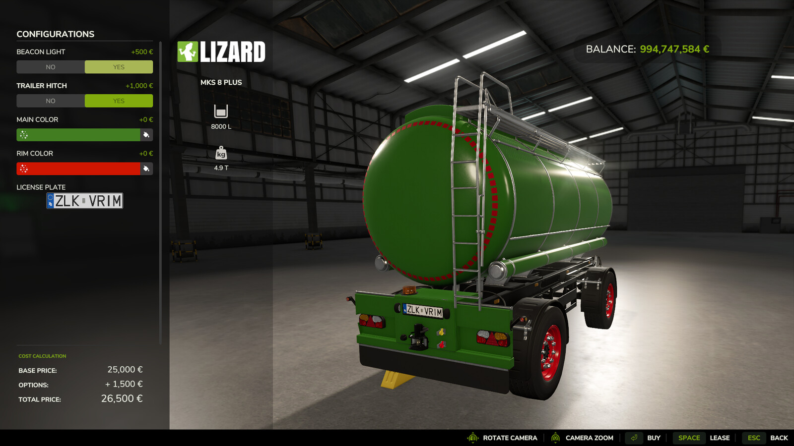 LS25,Geräte,Fütterungstechnik,,Lizard MKS 8 Plus