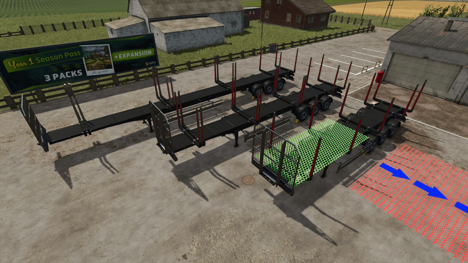 LS25,Geräte,Forsttechnik,Holztransport,Fliegl Timber Runner Autoload Wood