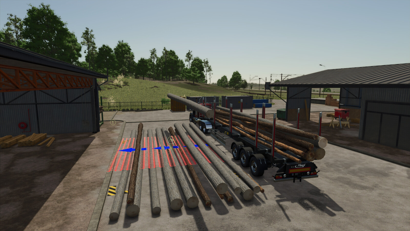 LS25,Geräte,Forsttechnik,Holztransport,Fliegl Timber Runner Autoload Wood