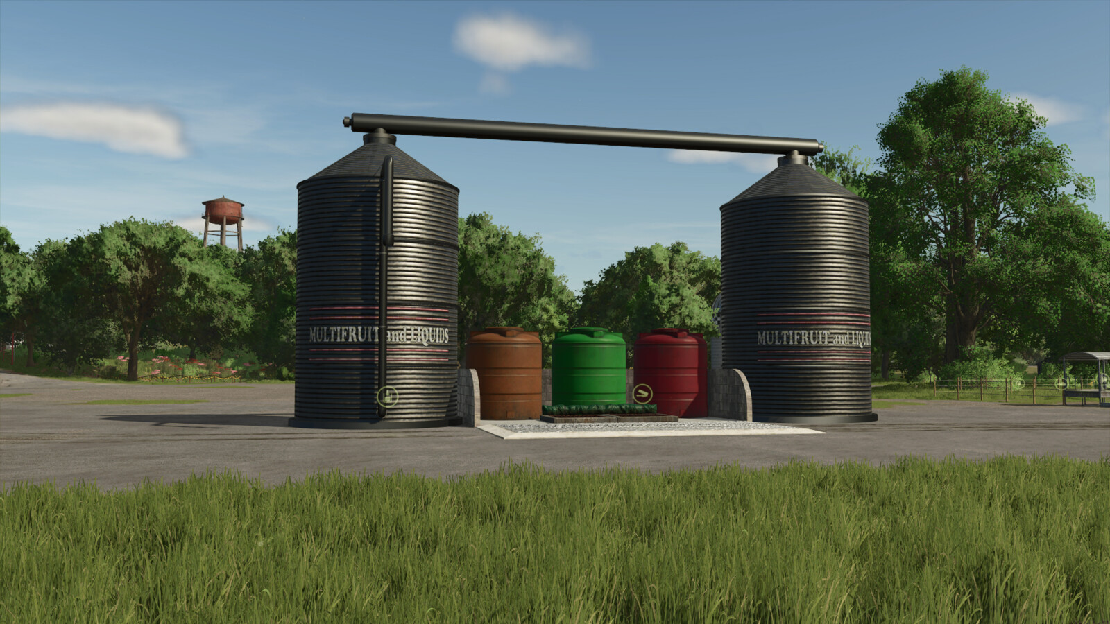 LS25,Maps & Gebäude,Platzierbare Objekte,Getreidesilos,Multifruit Und Flüssigkeiten Silo