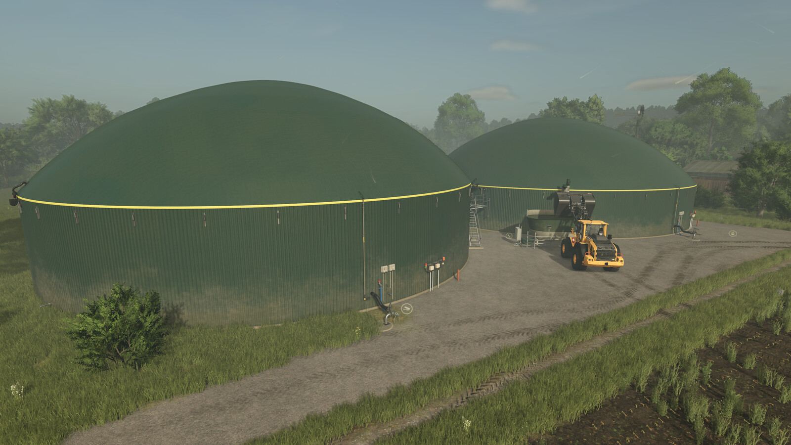 LS25,Maps & Gebäude,Platzierbare Objekte,Produktionsstätten,Mittleres Biogasanlagen Pack