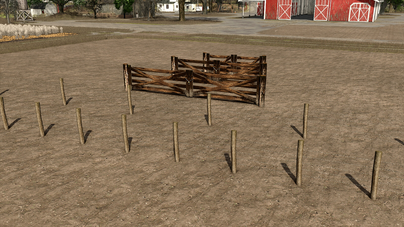 landwirtschafts farming simulator ls fs 25 2025 ls25 fs22 ls2025 fs2025 mods free download farm sim Stacheldrahtzaun Und Holztor 1.0.0.0